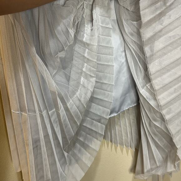 All Saints Lerin Midi Skirt - Light Gray Size 0 - Picture 4 of 10